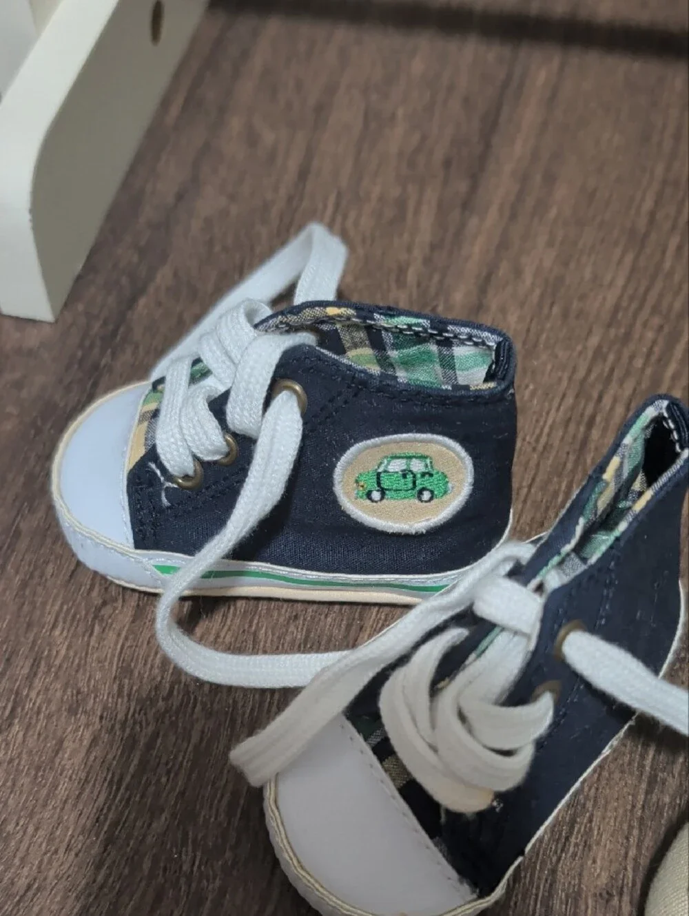 Gymboree Navy & Beige Baby Shoes Set - Lace-Up Sneakers and Slip-On Moccasins